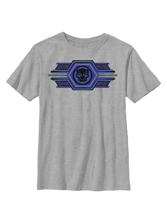 Boy's Black Panther: Wakanda Forever Ornate Logo Graphic Tee Athletic Heather X Large