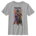 thumbnail image 1 of Boy's Black Panther: Wakanda Forever Shuri and Okoye Movie Logo  Graphic Tee Athletic Heather Small, 1 of 4