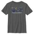 thumbnail image 1 of Boy's Black Panther: Wakanda Forever Yellow and Blue Pattern Logo  Graphic Tee Black Large, 1 of 5