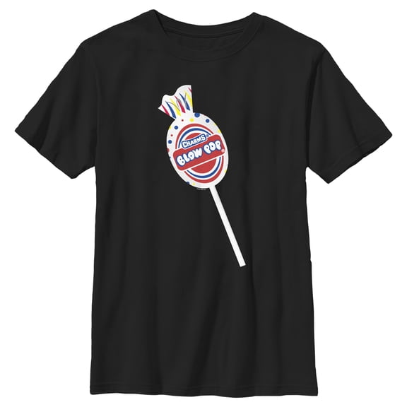 Boy's Blow Pop Charms Lollipop Graphic Tee Black X Small