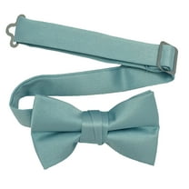 Boy’s Blue Formal Satin Pre-Tied Bow Tie in a Variety of Colors by Spencer J’s Signature Satin Collection