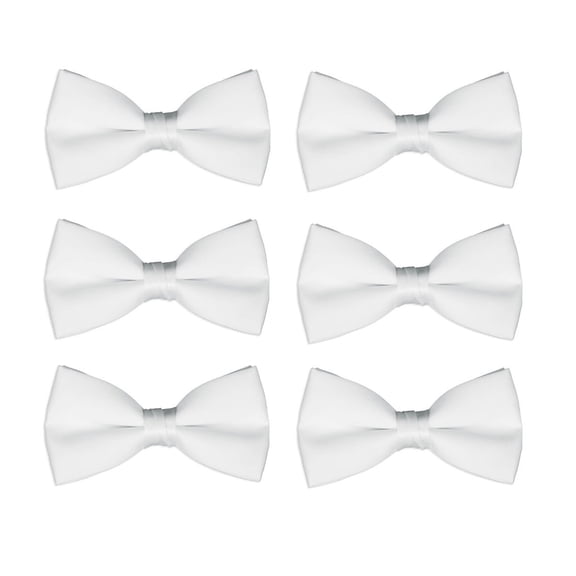 Boy's Bow Tie Wholesale 6 Pack Wedding Ties Pre-Tied Formal Tuxedo Bowties