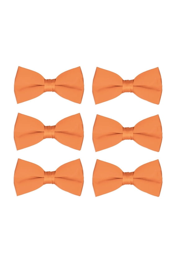 Boy's Bow Tie Wholesale 6 Pack Wedding Ties Pre-Tied Formal Tuxedo Bowties