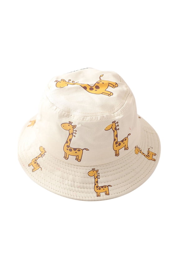 Boy's Bucket Hat Alien Bucket Hat Kids 14Y Girls Giraffe Pattern Hat Summer Boys Sun Baby Children Baseball Caps Sunhat for Men Women's Hats