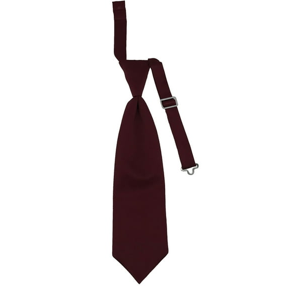 Boy’s Burgundy Formal Satin Pre-Tied Neck Tie in a Variety of Colors by Spencer J’s Signature Satin Collection