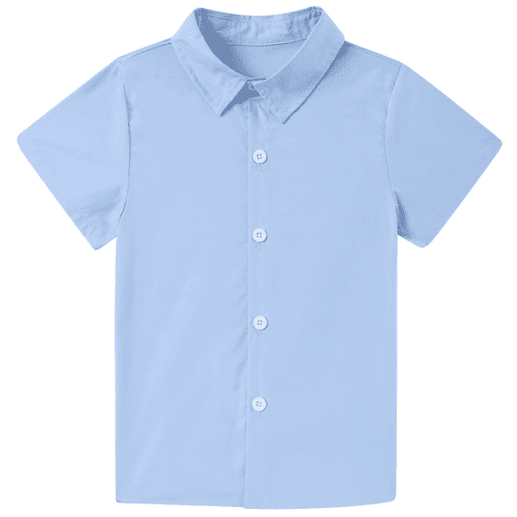 Lanbubble Boy's Button Down Shirts Hawaiian Aloha Short Sleeve Shirt Tops 3-10T