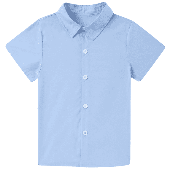 Lanbubble Boy's Button Down Shirts Hawaiian Aloha Short Sleeve Shirt Tops 3-10T
