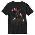 thumbnail image 1 of Boy's Captain America: Brave New World Black and Red Action Poster Graphic T-Shirt, 1 of 5