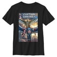 thumbnail image 1 of Boy's Captain America: Brave New World Falcon and Captain America Comic Book Cover  Graphic T-Shirt, 1 of 5