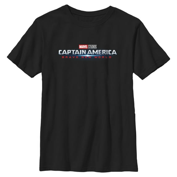 Boy's Captain America: Brave New World Official Movie Logo Graphic T-Shirt
