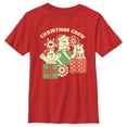 thumbnail image 1 of Boy's Care Bears Distressed Christmas Crew  Graphic Tee Red X Large, 1 of 4