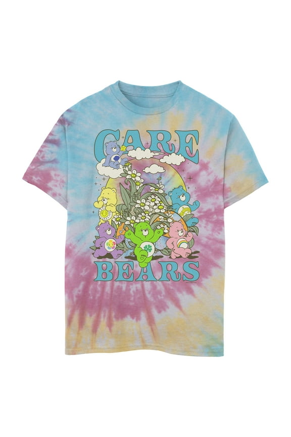 Boy's Care Bears Floral Night Graphic T-Shirt