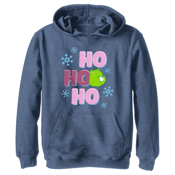 Boy's Care Bears Good Luck Bear Ho Ho Ho Pull Over Hoodie