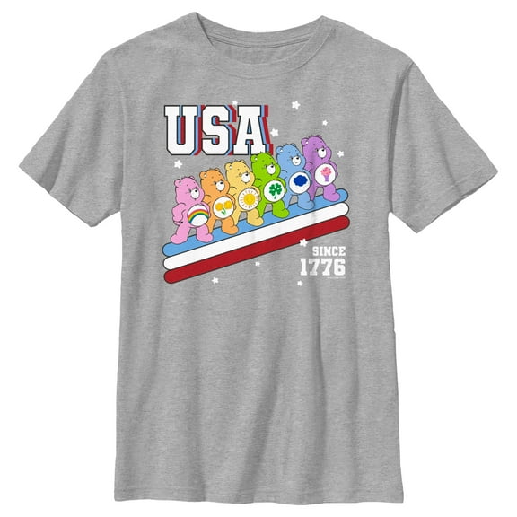 Boy's Care Bears USA Crew Since 1776 Graphic T-Shirt