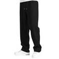 thumbnail image 1 of Boy's Cargo Sweatpants Baggy Joggers Elastic Wiasted Loose Fit Open Bottom Athletic Sweat Pants for Mens with Pockets Black M, 1 of 4