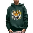 thumbnail image 1 of Boy's Casual Hoodie, Cool Tiger Print Long Sleeve Comfy Trendy Pullover Sweatshirt For Spring Fall Outdoor 5-14, 1 of 8