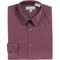 thumbnail image 1 of Boy's Classic Fit Long Sleeve Casual Button Down Toddler Kids Dress Shirt (Rose, 14), 1 of 3