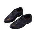 thumbnail image 1 of Toddler Boys Pointed Toe Lace Up Dress Shoes Kids Chunky Low Heel Lightweight Non Slip Leather Shoes, 1 of 7