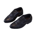 thumbnail image 1 of Toddler Boys Pointed Toe Lace Up Dress Shoes Kids Chunky Low Heel Lightweight Non Slip Leather Shoes, 1 of 7