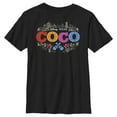thumbnail image 1 of Boy's Coco Classic Logo Solid  Graphic Tee Black Large, 1 of 5