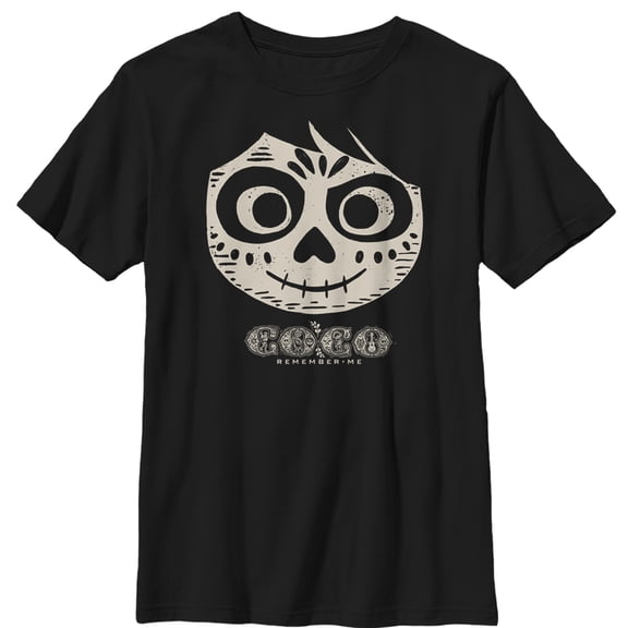 Boy's Coco Miguel Skeleton Graphic Tee Black X Small