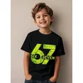 thumbnail image 1 of Boy's Cool Casual Number 67 Graphic Print T-Shirt, 1 of 8