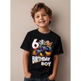 thumbnail image 1 of Boy's Cool Graphic Monster Truck 6th Birthday T-Shirt, 1 of 8