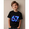 thumbnail image 1 of Boy's Cool Graphic Space Number 67 Crewneck T-Shirt, 1 of 8