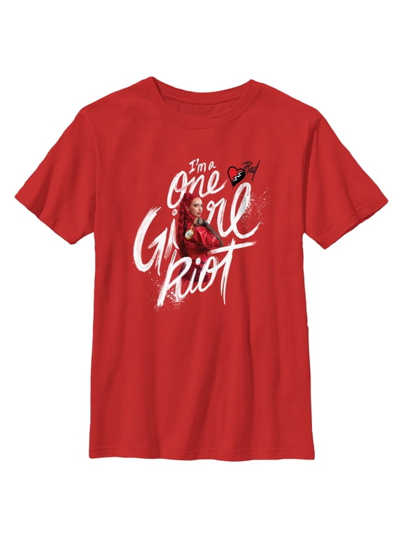Boy's Descendants: The Rise of Red I'm a One Girl Riot Graphic T-Shirt