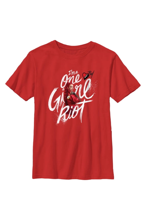 Boy's Descendants: The Rise of Red I'm a One Girl Riot Graphic T-Shirt