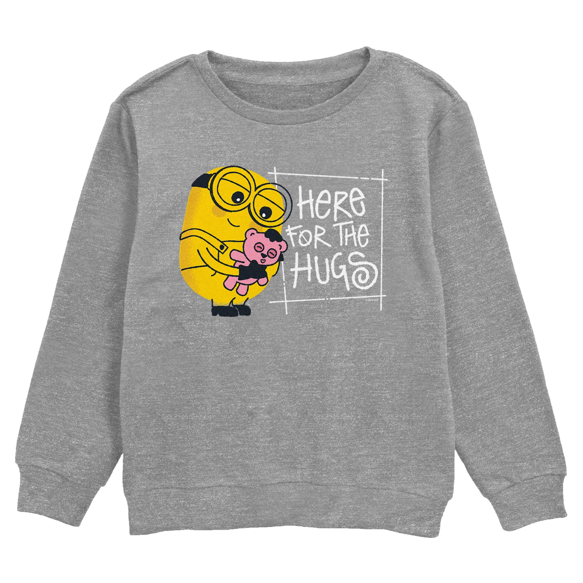 Hug Me Bob Boy's Despicable Me Bob the Minion Here for the Hugs Sweatshirt ...
