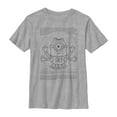 thumbnail image 1 of Boy's Despicable Me Minion da Vinci Man  Graphic Tee Athletic Heather Small, 1 of 4
