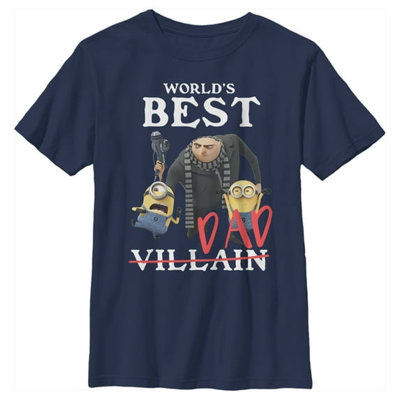 Despicable Me Minions Worlds Best Dad Boys Graphic T Shirt