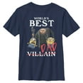 thumbnail image 1 of Boy's Despicable Me World's Best Dad Gru and Minions  Graphic Tee Navy Blue X Small, 1 of 4