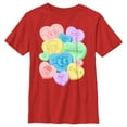 thumbnail image 1 of Boy's Dexter's Laboratory Valentine's Day Conversation Hearts Graphic Tee Red Medium, 1 of 4