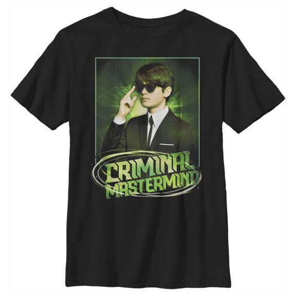 Boy's Disney Artemis Fowl Criminal Mastermind Frame  Graphic Tee Black Medium