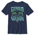 thumbnail image 1 of Boy's Disney Artemis Fowl Genius Sunglasses  Graphic Tee Navy Blue Large, 1 of 3