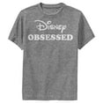 thumbnail image 1 of Boy's Disney Obsessed Performance Graphic Tee Charcoal Heather Medium, 1 of 4