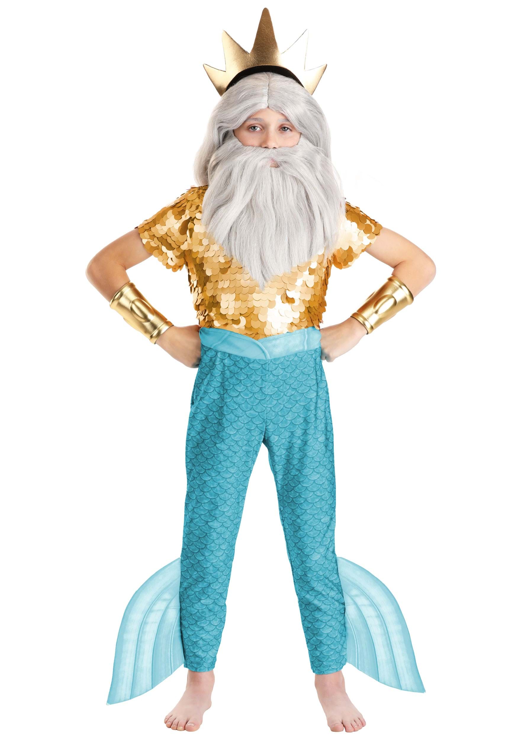 Boy s Disney The Little Mermaid King Triton Costume Walmart Boy s Disney The Little Mermaid King Triton Costume Walmart