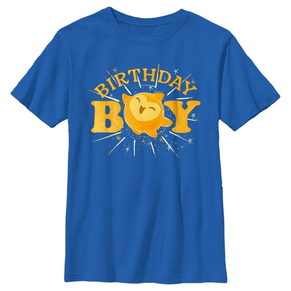 Boy's Disney Wish Star Birthday Boy T-Shirt - Royal Blue - Medium