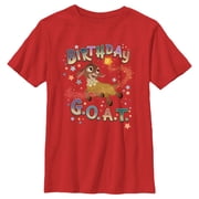 Boys Disney Wish Valentino Birthday G.O.A.T. T-Shirt - Red - Medium