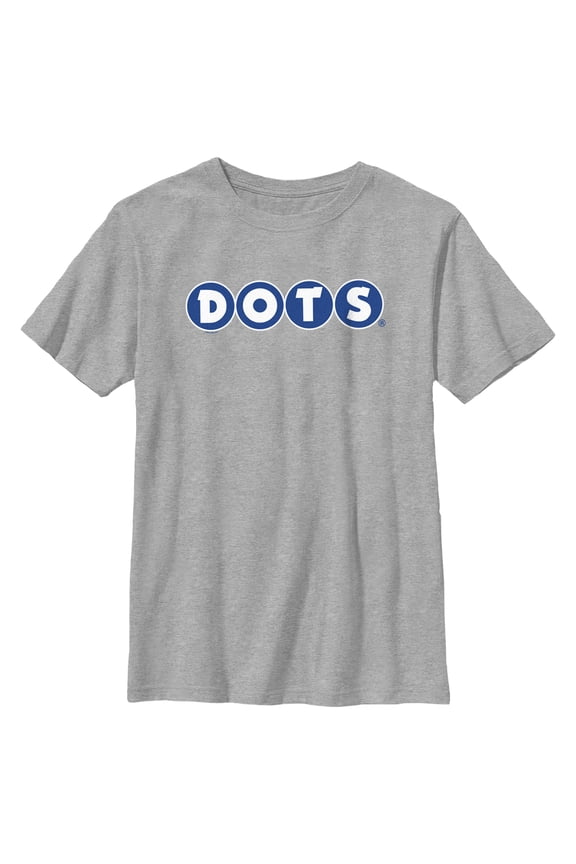 Boy's Dots Classic Logo  Graphic Tee Athletic Heather Medium