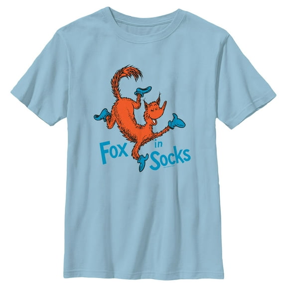 Boy's Dr. Seuss Fox in Socks Portrait  Graphic T-Shirt