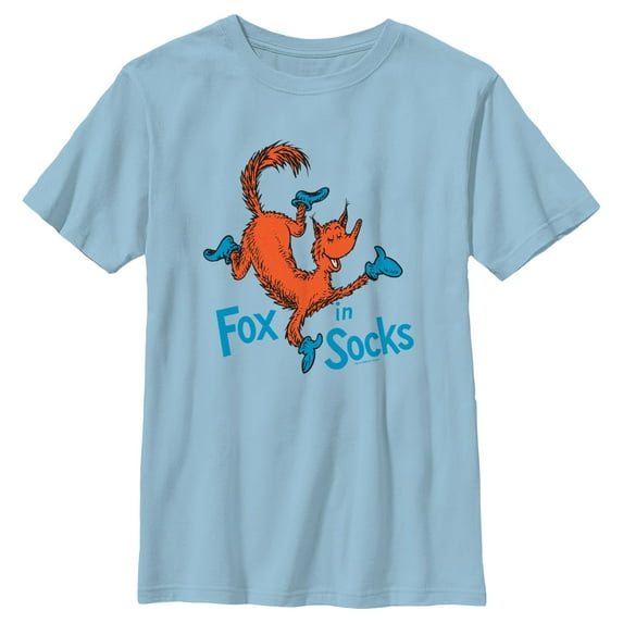 Boy's Dr. Seuss Fox in Socks Portrait Graphic T-Shirt