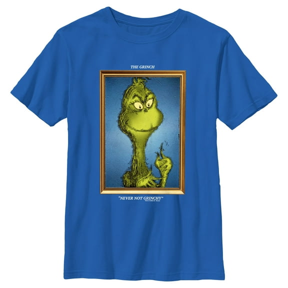Boy's Dr. Seuss Framed Grinch Painting  Graphic T-Shirt