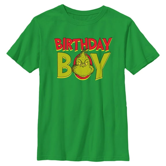 Boy's Dr. Seuss Grinch Birthday Boy  Graphic T-Shirt