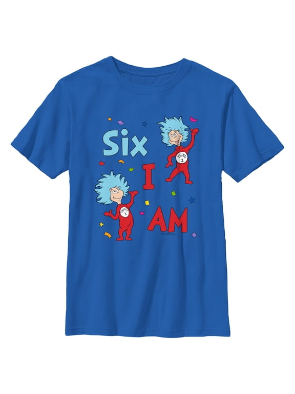 Boy's Dr. Seuss Thing One and Thing Two Birthday Graphic T-Shirt