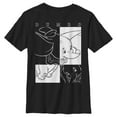 thumbnail image 1 of Boy's Dumbo Black and White Squares  Graphic Tee Black Medium, 1 of 5