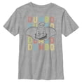 thumbnail image 1 of Boy's Dumbo Colorful Name Stack Graphic Tee Athletic Heather Small, 1 of 5