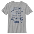 thumbnail image 1 of Boy's Dumbo Follow Your Dreams, They Know The Way  Graphic Tee Athletic Heather Large, 1 of 5